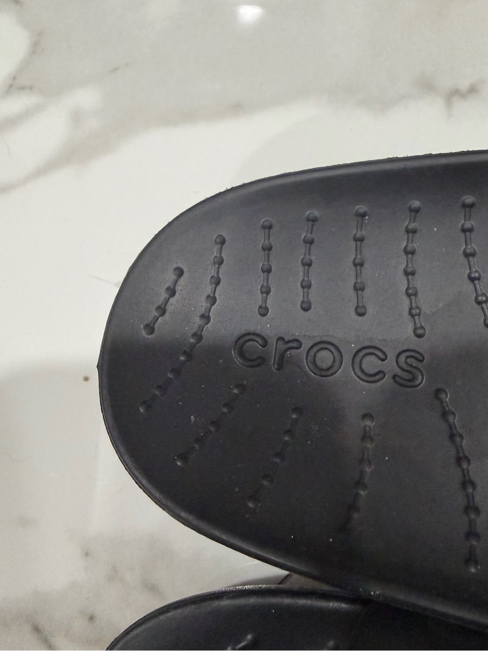 CROCS Black Slide Sandals - Picture 2 of 4
